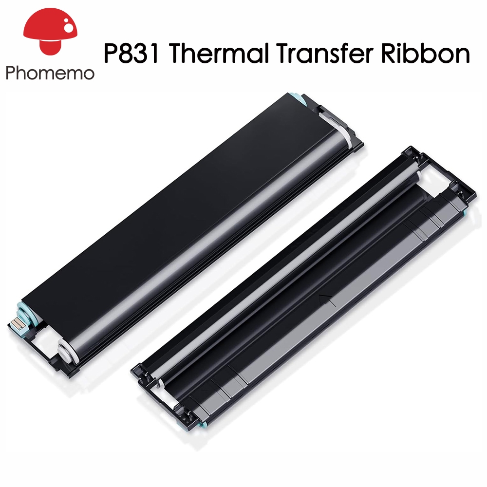 Barcode Label Printer Industrial - 2 PCS Phomemo Thermal Transfer Ribbon
