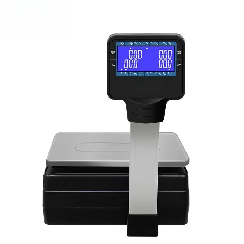 Weighing Scale Label Printer - Electronic 30kg Scale Sticky Barcode Label