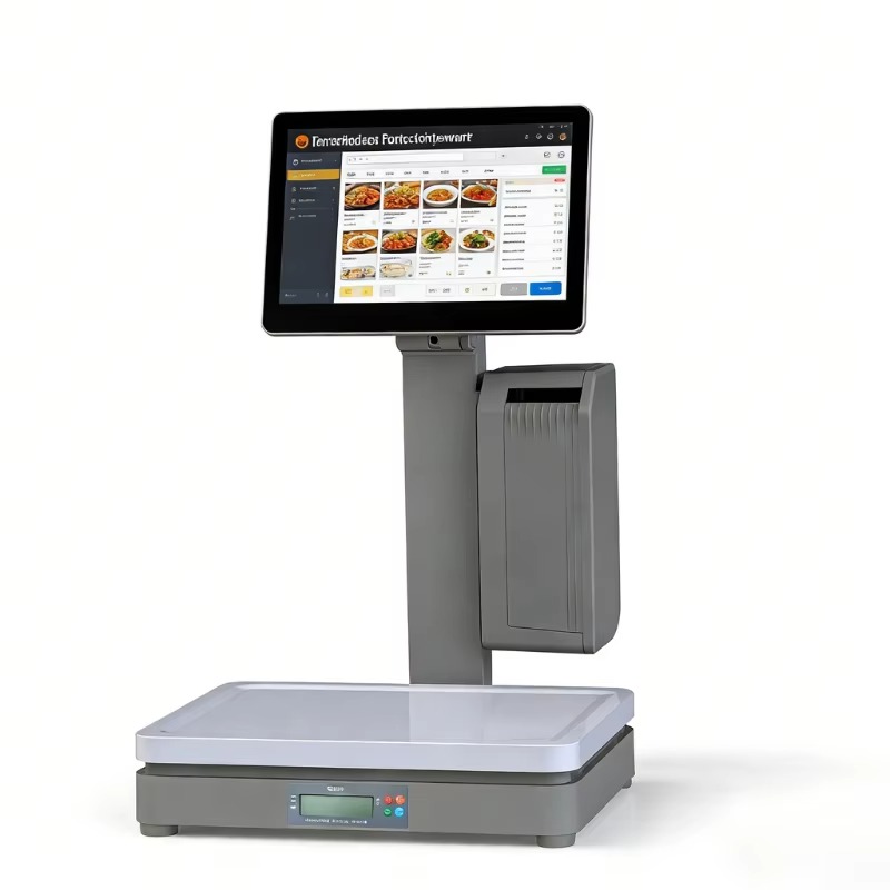 Weighing Scale Label Printer - Supermarket Weighing Scale Touch Screen POS