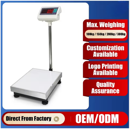 Weighing Scale Label Printer - 200kg Digital Industrial Bench Weighing Scale,