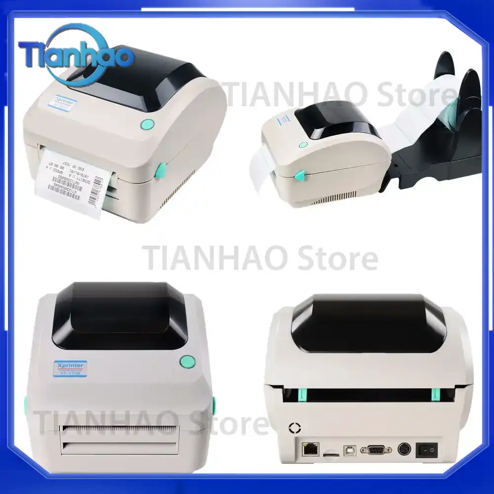 Barcode Label Printer Industrial - Thermal Shipping Label Printer XP-470B Xprinter