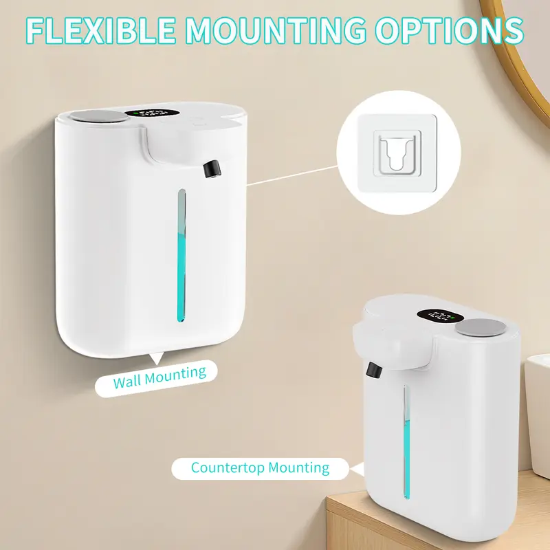 Label Dispenser Automatic - 500ML Large Capacity 9-Levels Adjustable Foam/Liquid