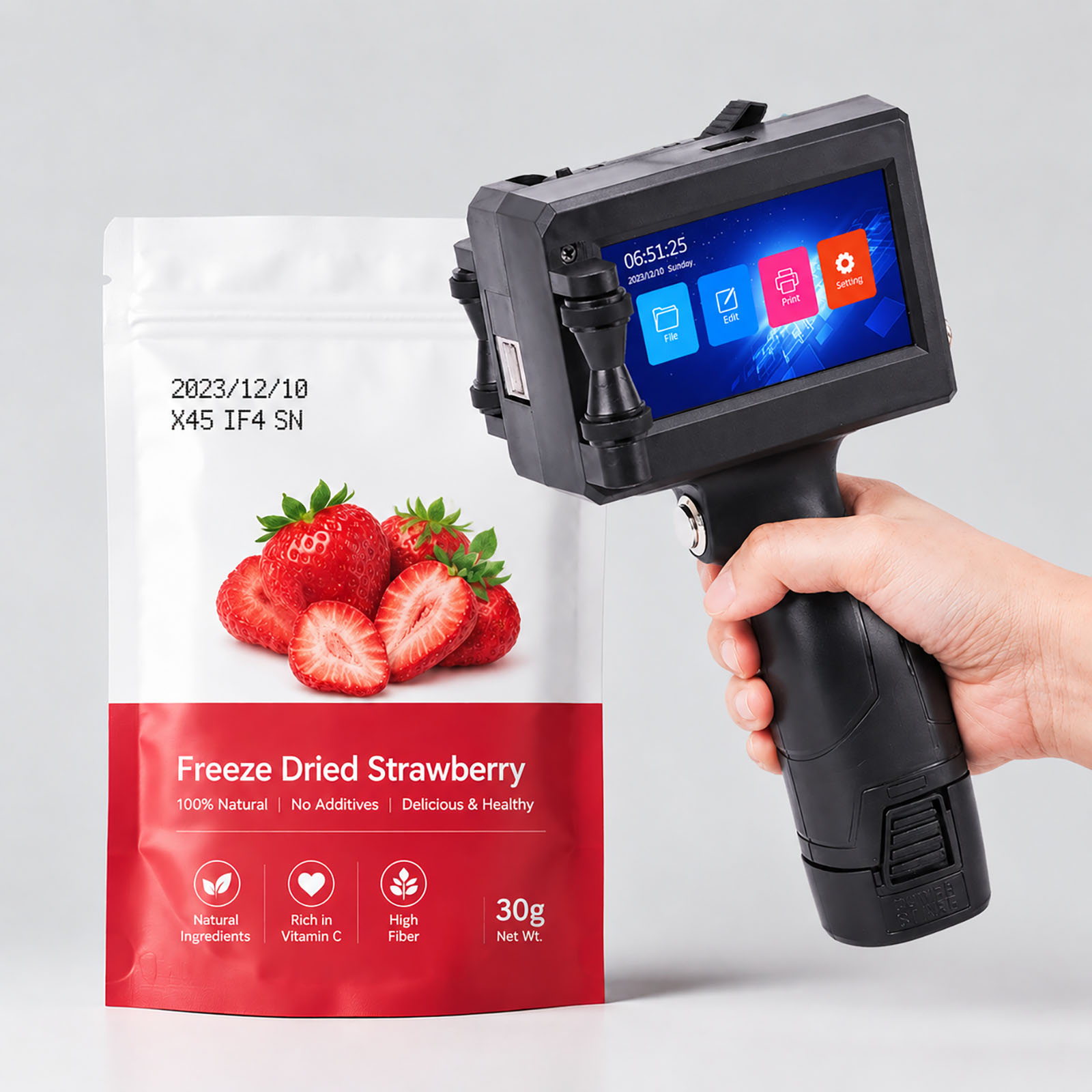 ZM-C10 Handheld Inkjet Printer - đánh giá và giá Coding Machine Date Printer Inkjet