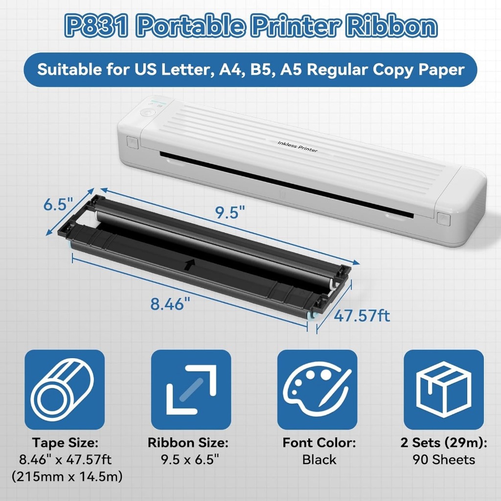 2 PCS Phomemo Thermal Transfer - đánh giá và giá Barcode Label Printer Industrial