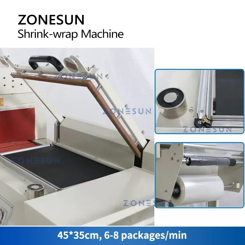 ZONESUN ZS-SPL3 Automatic L-Ba - đánh giá và giá Shrink Wrap Machine Heat Tunnel