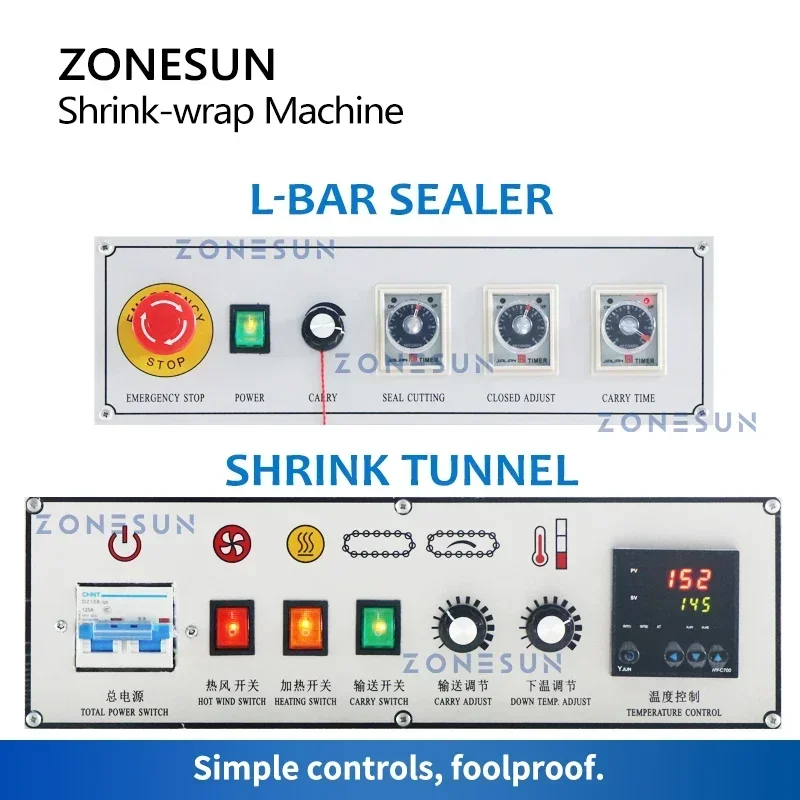 ZONESUN ZS-SPL3 Automatic L-Ba - đánh giá và giá Shrink Wrap Machine Heat Tunnel