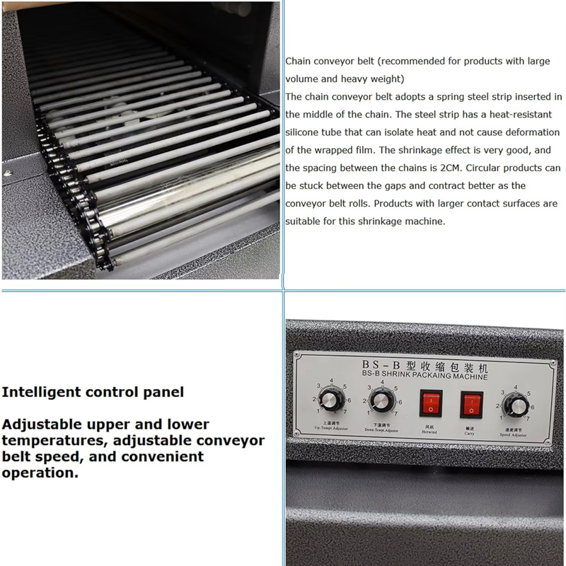 Reliable Quality Electric Shri - đánh giá và giá Shrink Wrap Machine Heat Tunnel