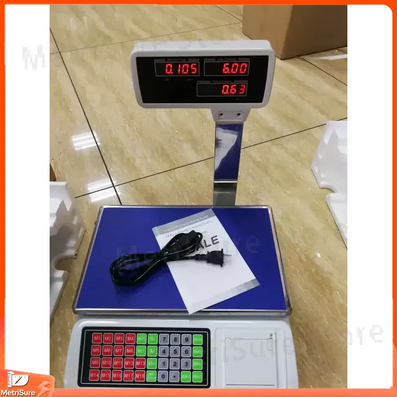 30kg Digital Label Printing Sc - đánh giá và giá Weighing Scale Label Printer