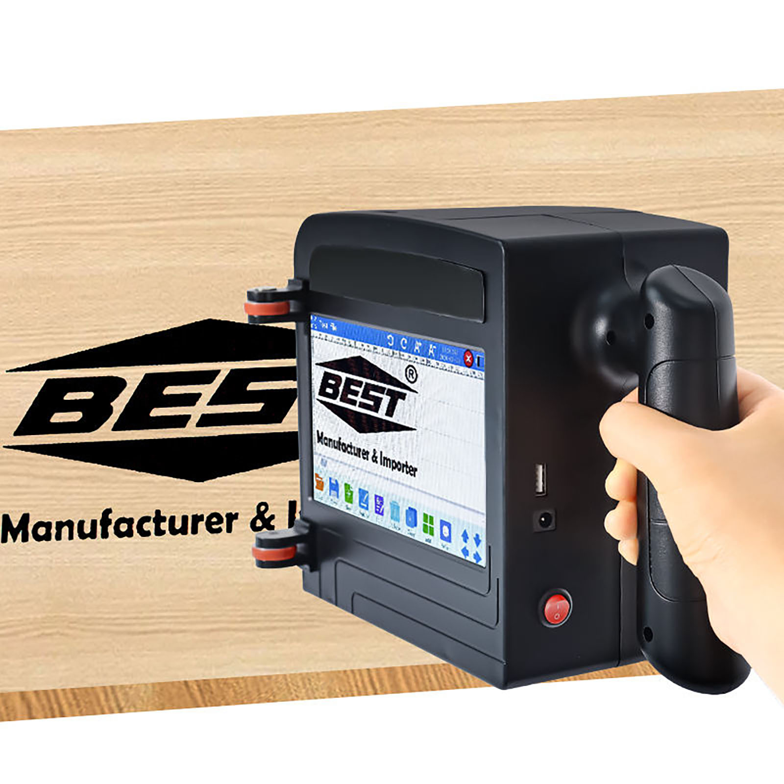 ZM-C100 10CM Portable Handheld - đánh giá và giá Coding Machine Date Printer Inkjet
