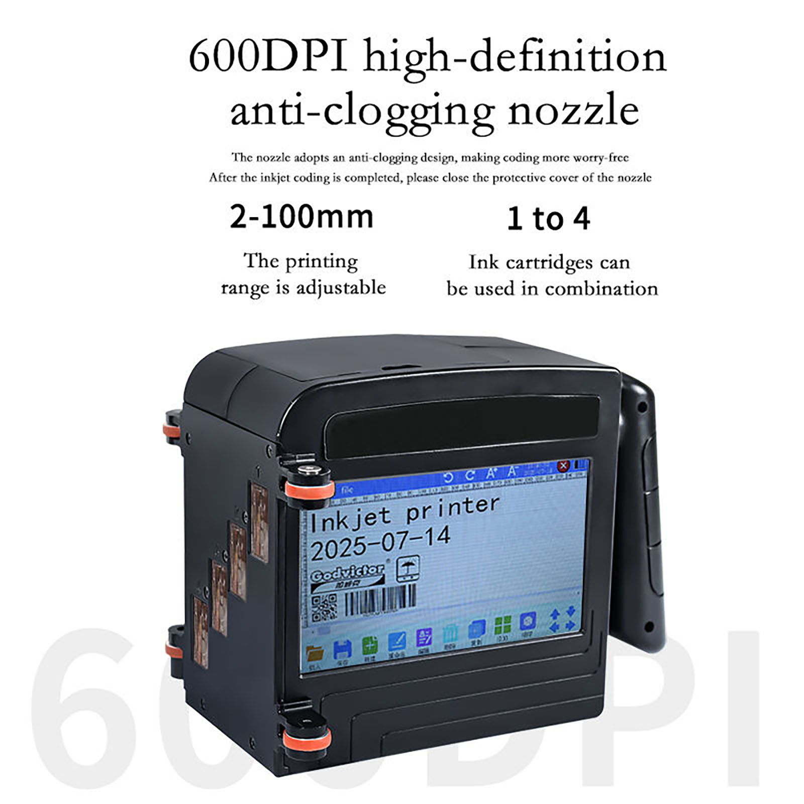 ZM-C100 10CM Portable Handheld - đánh giá và giá Coding Machine Date Printer Inkjet