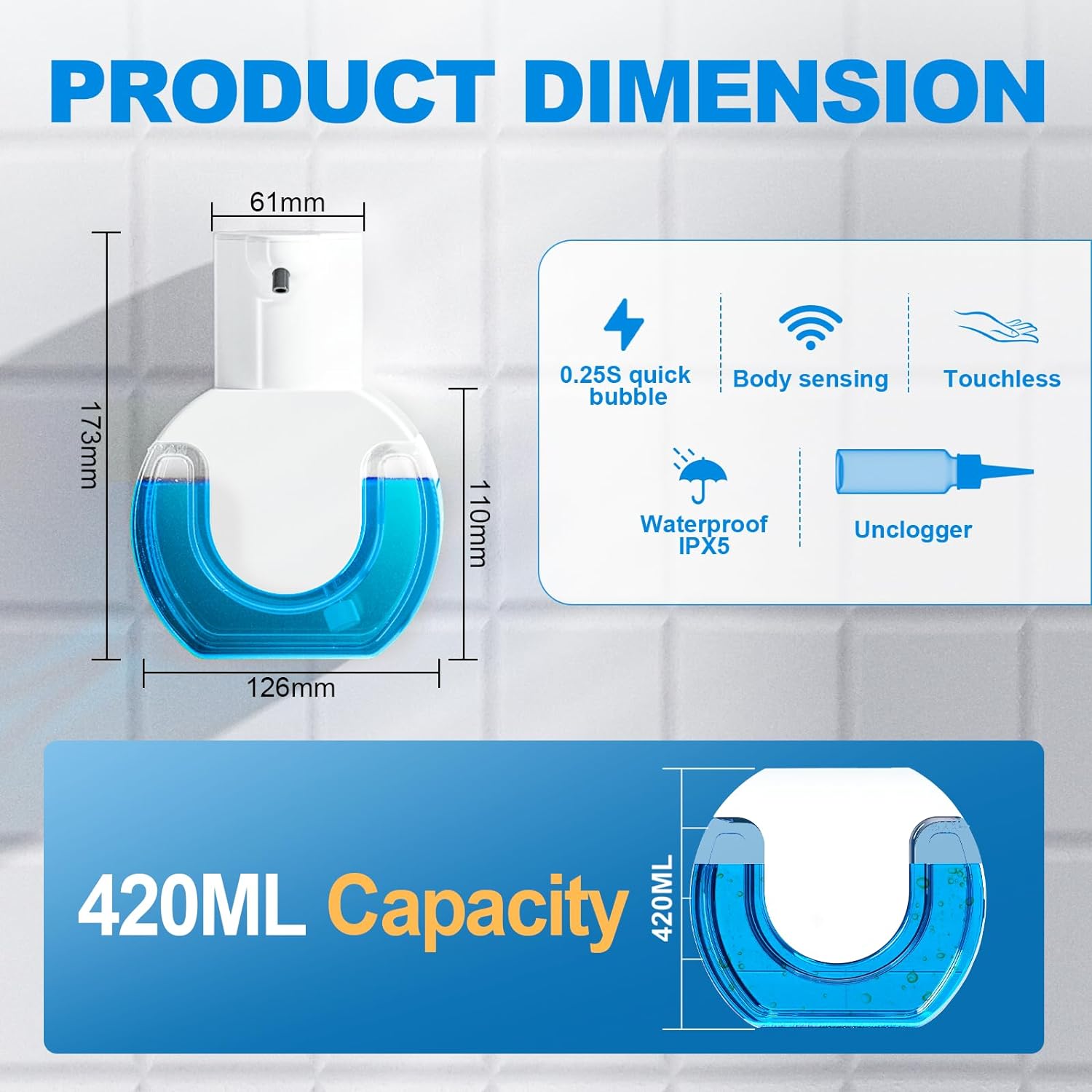 420ML Large Capacity Touchless - đánh giá và giá Label Dispenser Automatic