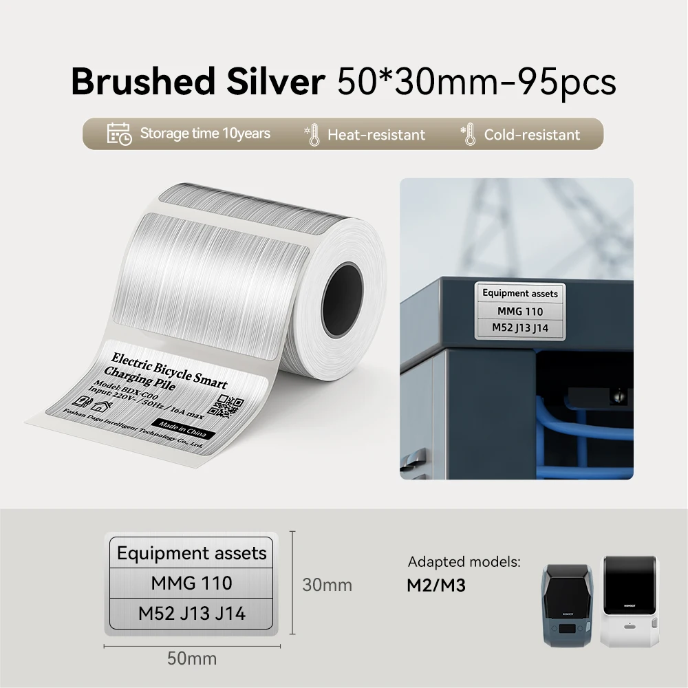 Niimbot M2/M3 Brushed Silver L - đánh giá và giá Barcode Label Printer Industrial