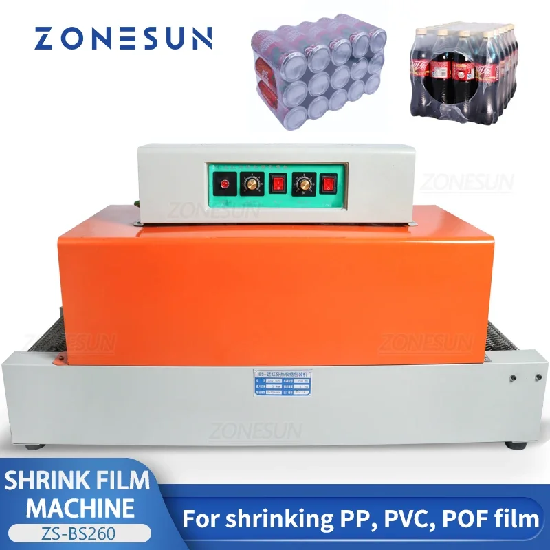 ZONESUN ZS-BS260 Heat Shrink T - đánh giá và giá Shrink Wrap Machine Heat Tunnel