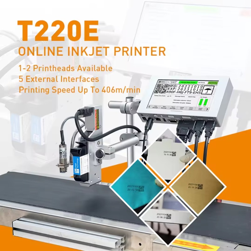 OEM/ODM T220E-1 TIJ Online Ink - đánh giá và giá Coding Machine Date Printer Inkjet